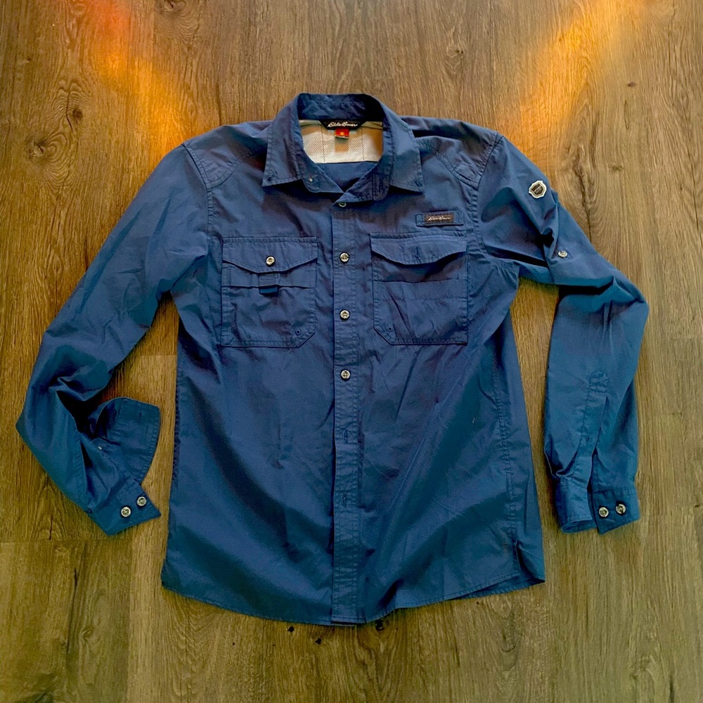 Edie Bauer filed shirt. Medium.